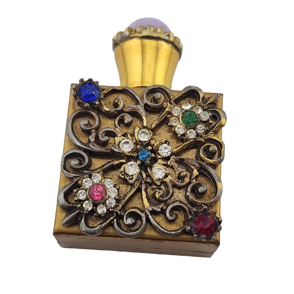 Vintage Jeweled Perfume Bottle (A3333)